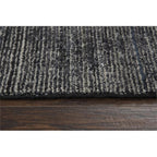 Rizzy Home Alora Decor Demure 5' X 8' Solid Black/Charcoal Hand-Loomed Area Rug