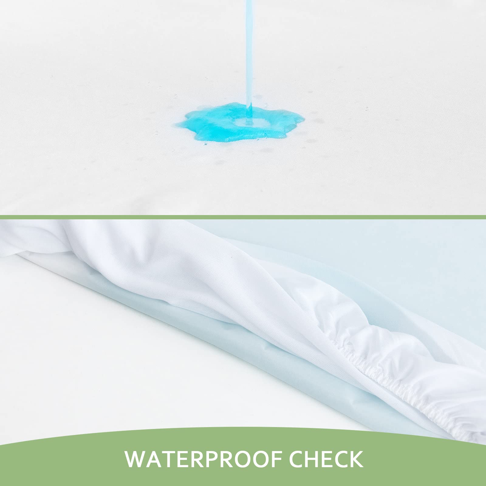 Twin Xl Mattress Protector Waterproof, Viscose Made From Bamboo Cooling Jersey Extra Long Twin Size, Skin Friendly And Breathable Mattress Pad Cover With 14' Deep Pocket