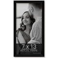 wallsthatspeak 7x13 Black Picture Frame for Puzzles Posters Photos or Artwork