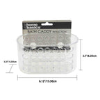 Joey'Z Small Shower Caddy/Shower Basket/Bath Caddy Soap Holder With Suction Cups