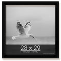 wallsthatspeak 28x29 Black Picture Frame for Puzzles Posters Photos or Artwork