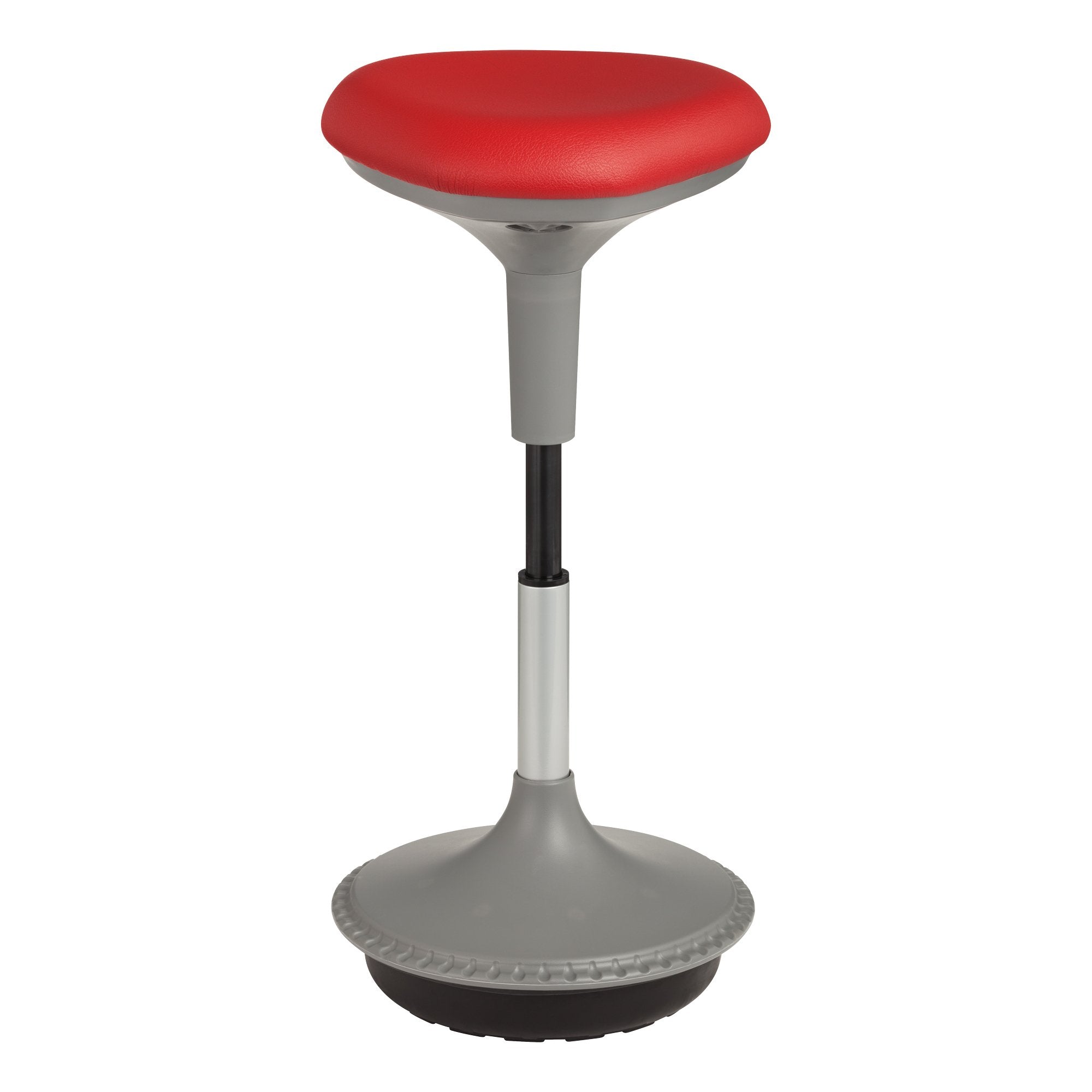 Learniture Adjustable Height Active Learning Stool for Office Desks and Classrooms, Foam-Padded Backless Wobble Stool with Rocki