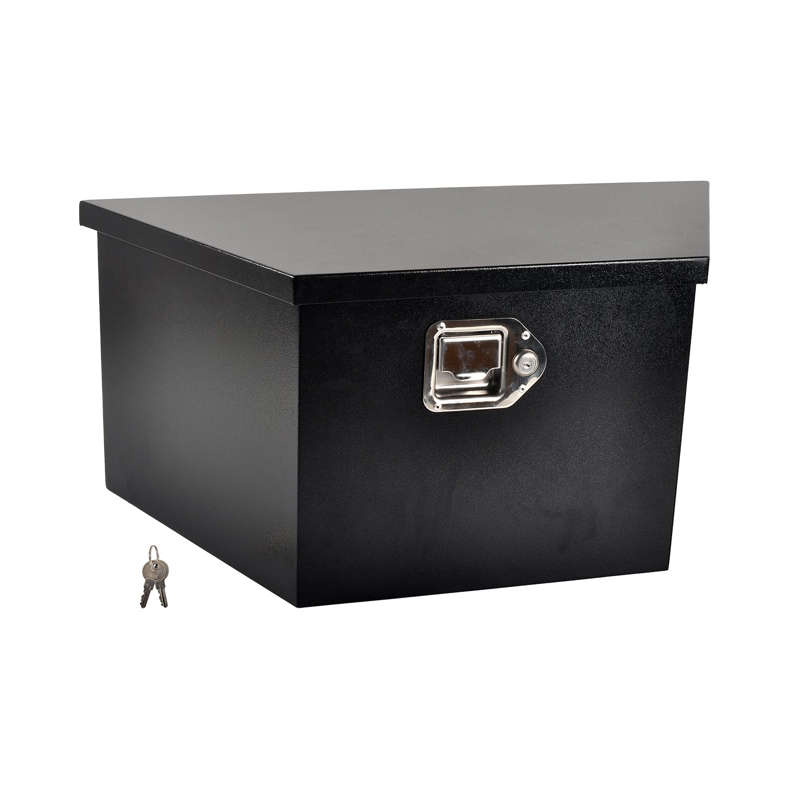 Fgjqefg 26 Inch Black Steel Utility Trailer Tongue Tool Box Wide Utility Trailer Tongue Tool Box Rv Storage Organizertrailer Sto