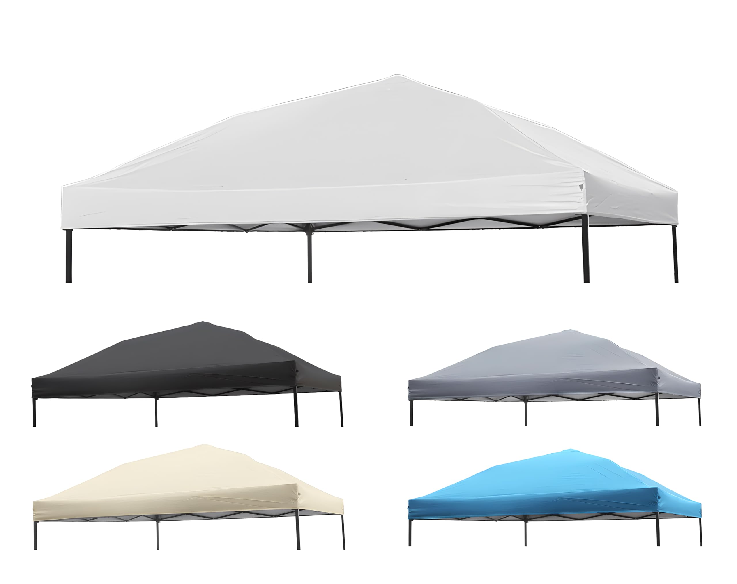 8X8 Canopy Replacement Top, Replacement Canopy Top For 8X8 Pop Up Canopy Tent (Canopy Top Cover Only) White