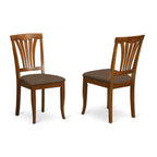 East West Furniture POAV7-SBR-C 7 Piece Modern Set Consist of an Oval Wooden Table with Butterfly Leaf and 6 Linen Fabric Upholstered Dining Chairs, 42x60 Inch