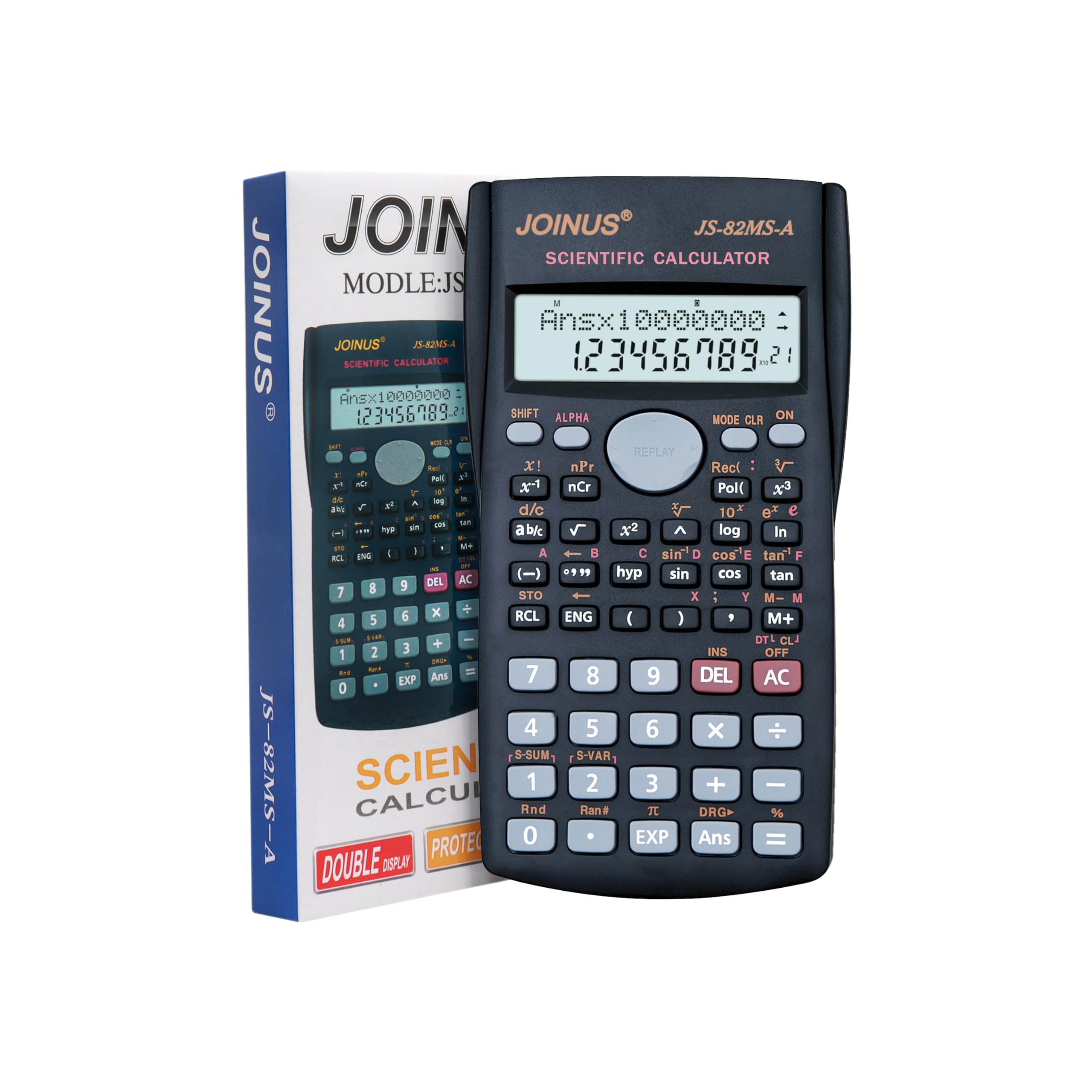 JOINUS Scientific Calculator JS-82MS-A Plastic Black 12 Digits