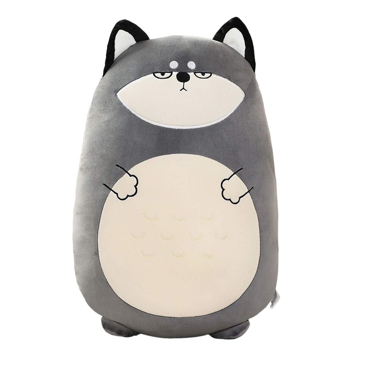 Kekeso Dinosaur Plush Hugging Pillow Cute Stuffed Animal Plush Toy Soft Cartoon Plushie Sleeping Pillow For Kids (Husky, 45Cm/17
