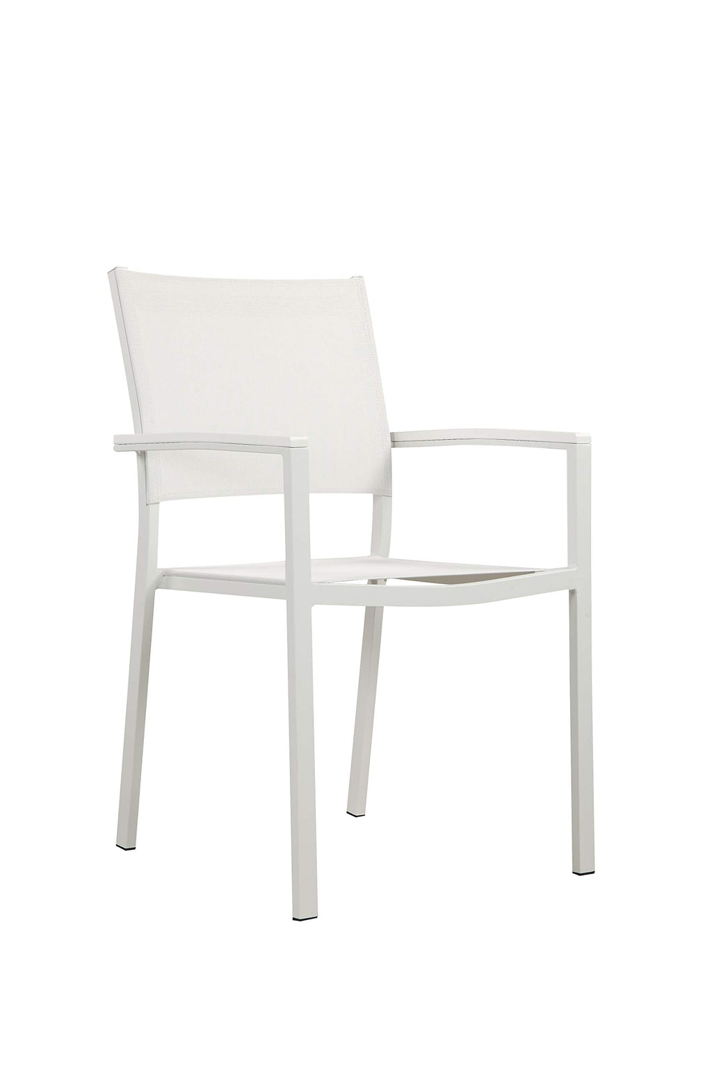 Pangea Home MIAMI 6AC WHT Dining Chairs Aluminum White