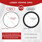 5X Makeup Magnifying Mirror 6' Magnifying Mirror With Suction Cups, Travel Makeup 5X Magnification Large Magnified Mirror, Comp