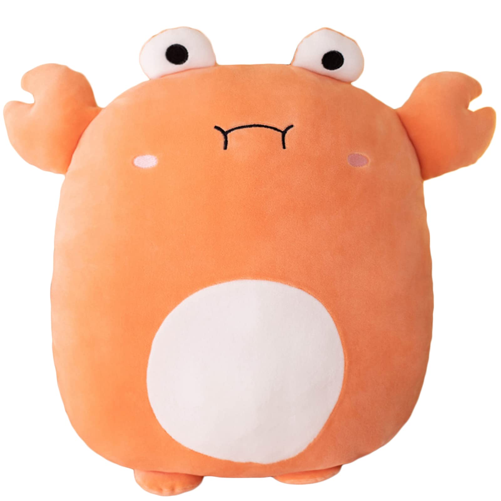 Grafingy Crab Stuffed Animal Plush Pillow, 16 inch Crab Plushies Toy Kawaii Crab Plush Throw Pillow Gifts for Room Decor Kids Bi