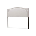 Baxton Studio Aubrey Modern and Contemporary Fabric Upholstered Headboard Grey/King