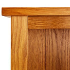 vidaXL 3-Tier Bookcase Solid Oak Wood Brown Rustic Display Shelf 244468