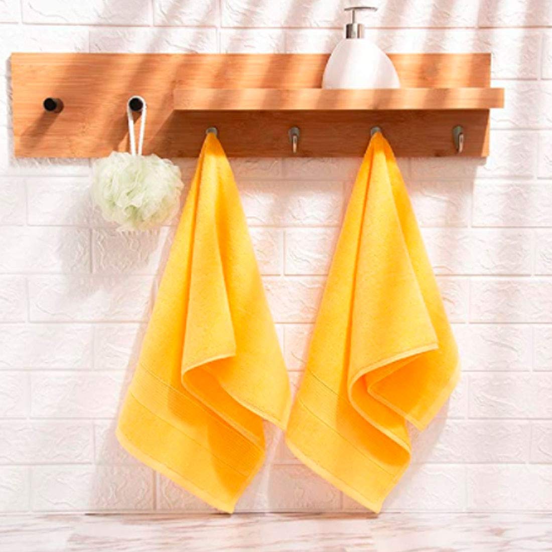 Pupopik Hand Towels For Bathroom 2 Pack-100% Cotton Hand Towel (14 X 30 Inch), Highly Absorbent And Quick Dry Face Washcloth, Ho