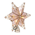 Kurt Adler UL3131 10-Light 6 Pt. Capiz Star Treetop