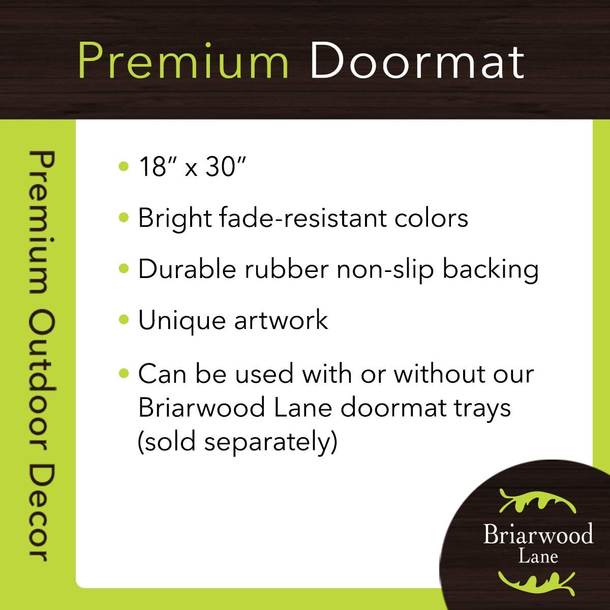 Briarwood Lane Happy Fall Pickup Truck Doormat Indoor Outdoor 30' X 18'
