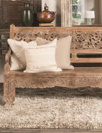 Kosas Home Elegante Hand-Woven Shag Area Rug, Sand