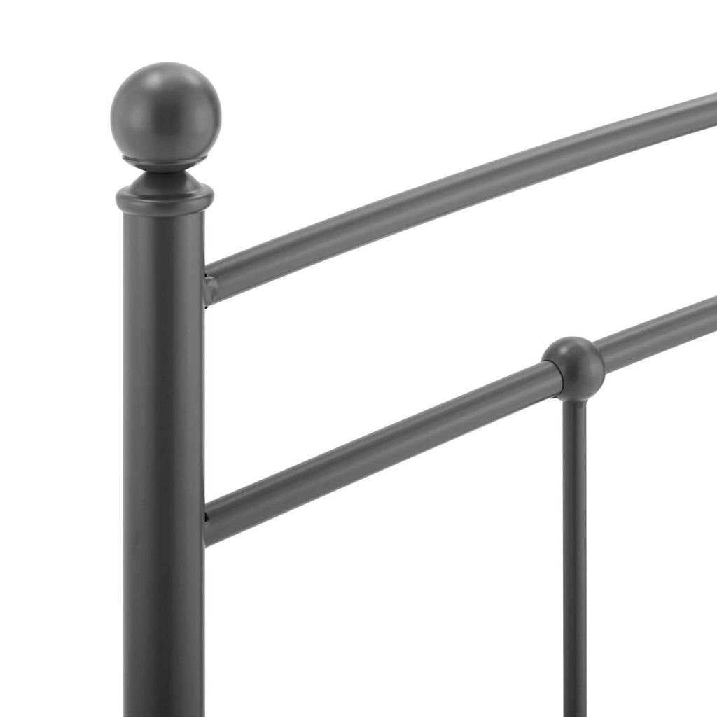 Modway Abigail Queen Metal Headboard In Gray