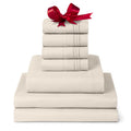 Mellanni Iconic Split King Sheet Set - 7-Piece Bed Sheets, (Including 4 Pillowcases), 16-Inch Deep Pocket, Easy Care, Extra Soft
