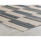 Kosas Home Boulder 24 X 36 Polypropylene Fabric Area Rug In Charcoal/Natural
