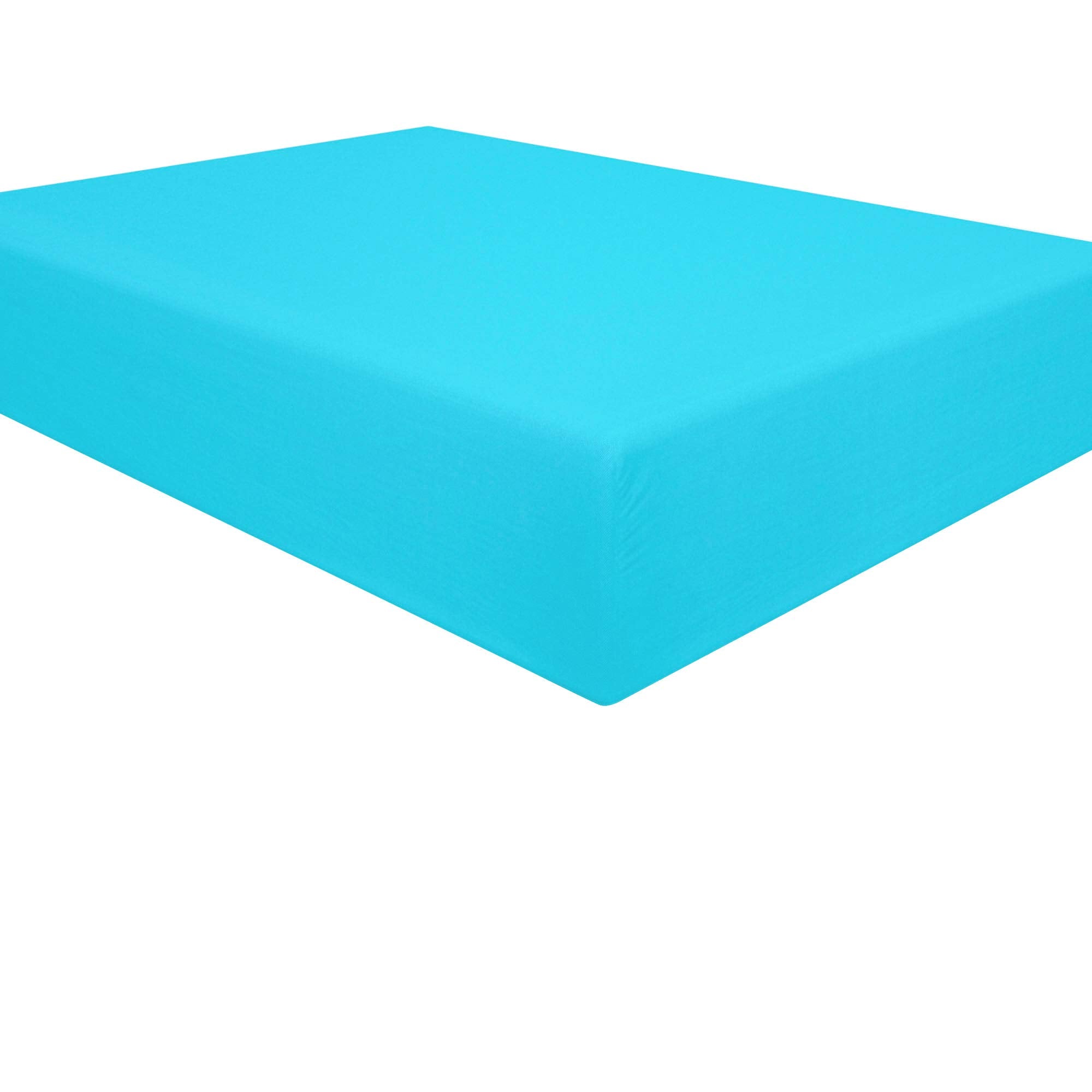 Ntbay 100% Brushed Microfiber King Fitted Sheet, 1800 Super Soft And Cozy, Wrinkle, Fade, Stain Resistant Deep Pocket Fitted Bed Sheet Only, Blue