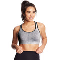 C9 Champion Womens Medium Support Seamless Racerback Bra, Heatherebony, S