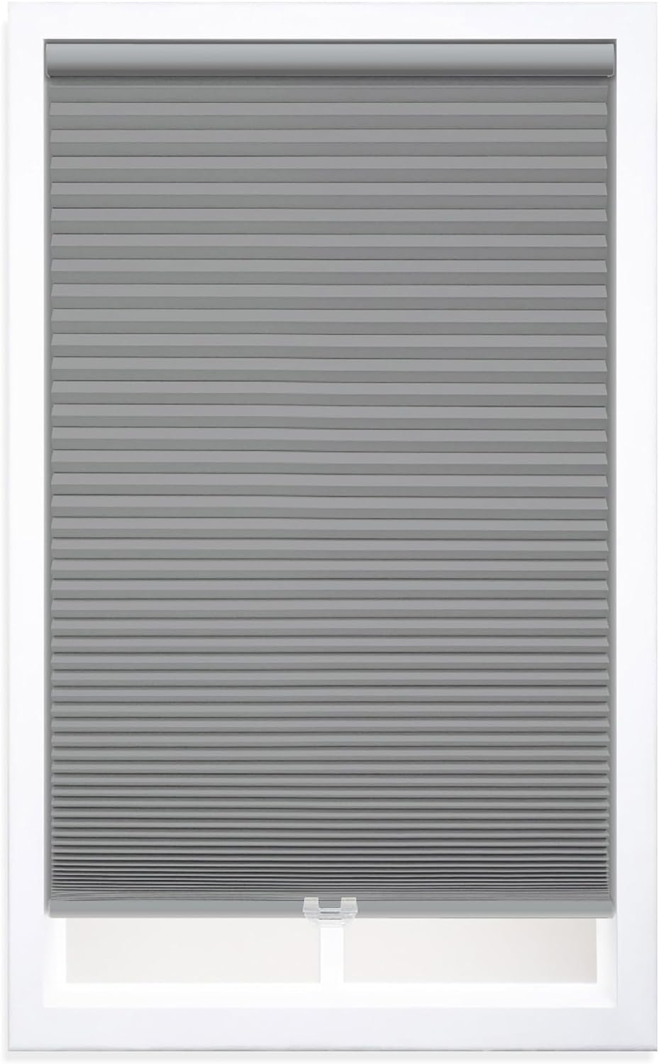 DEZ FURNISHINGS QEGRWT640360 Cordless 1.5 Blackout Cellular Shade, 64W x 36H, Anchor Gray