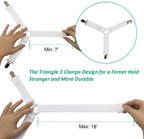 Raytour Bed Sheet Holder Straps Sheet Keepers Bedsheet Holders Fasteners 2 Sets
