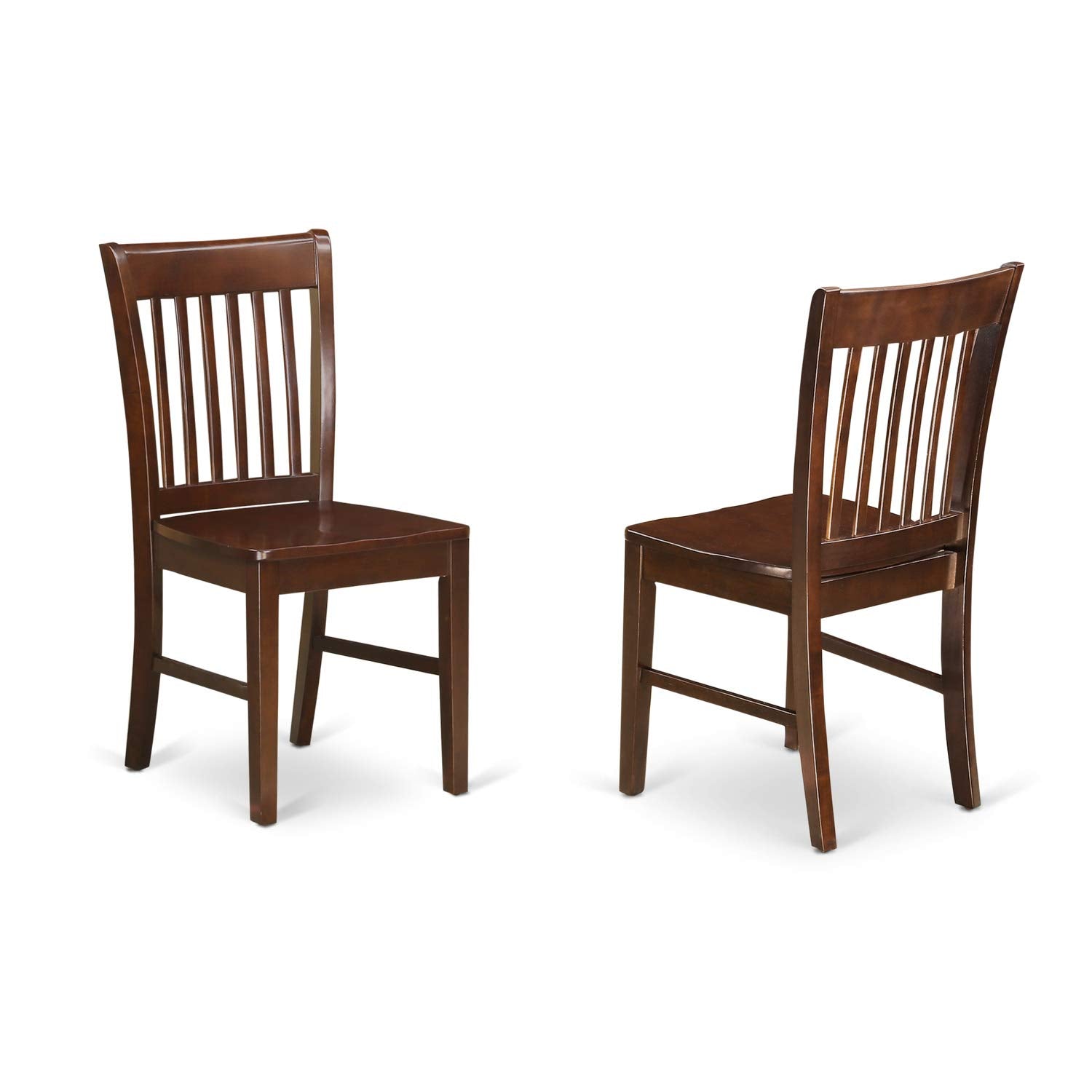 East West Furniture Dlno5-Mah-W 5 Pc Small Kitchen Table And Chairs Set-Small Kitchen Table Plus 4 Kitchen Chairs