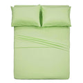 4 Piece Bed Sheet Set (Full,Sage) 1 Flat Sheet,1 Fitted Sheet And 2 Pillow Cases,Brushed Microfiber Luxury Bedding With Deep Pockets
