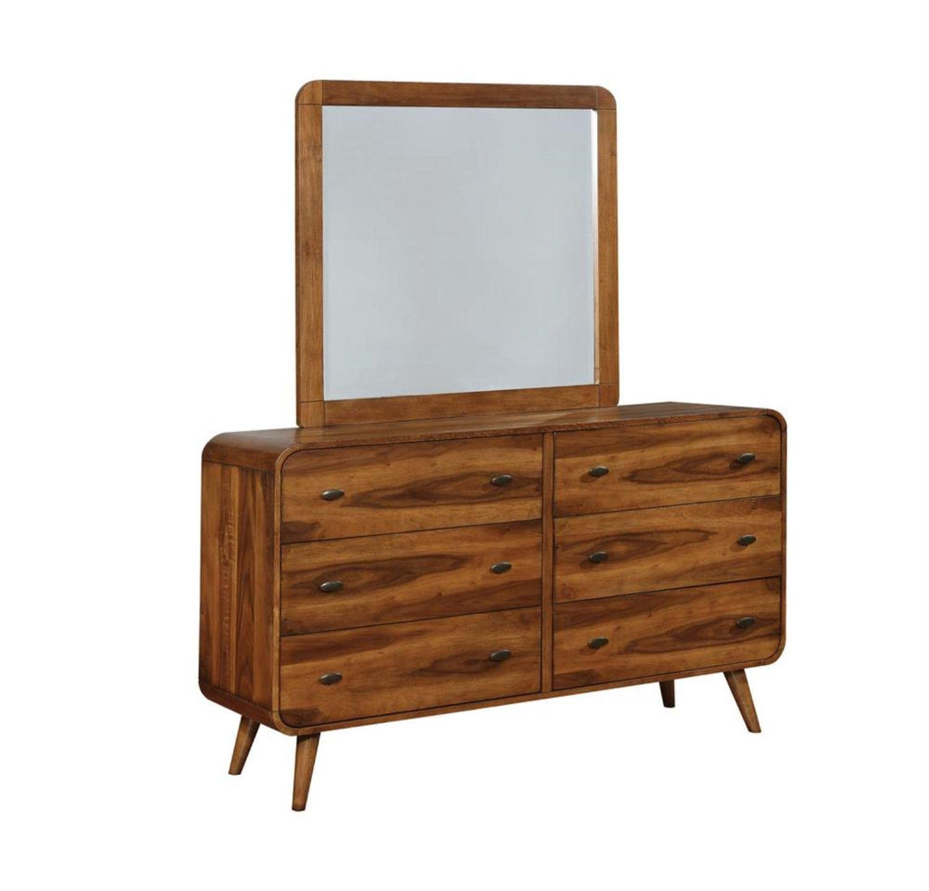 Coaster Home Furnishings Robyn Rectangular Mirror Dark Walnut