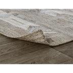 Kosas Home Alpena 108 X 144 Transitional Polyester Fabric Area Rug In Gray