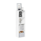 Furinno Luder Bookcase / Book / Storage, 4-Tier Cube,White