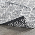 Kosas Home Sonora 60 X 96 Lattice Polyester Fabric Accent Rug In Gray/Ivory