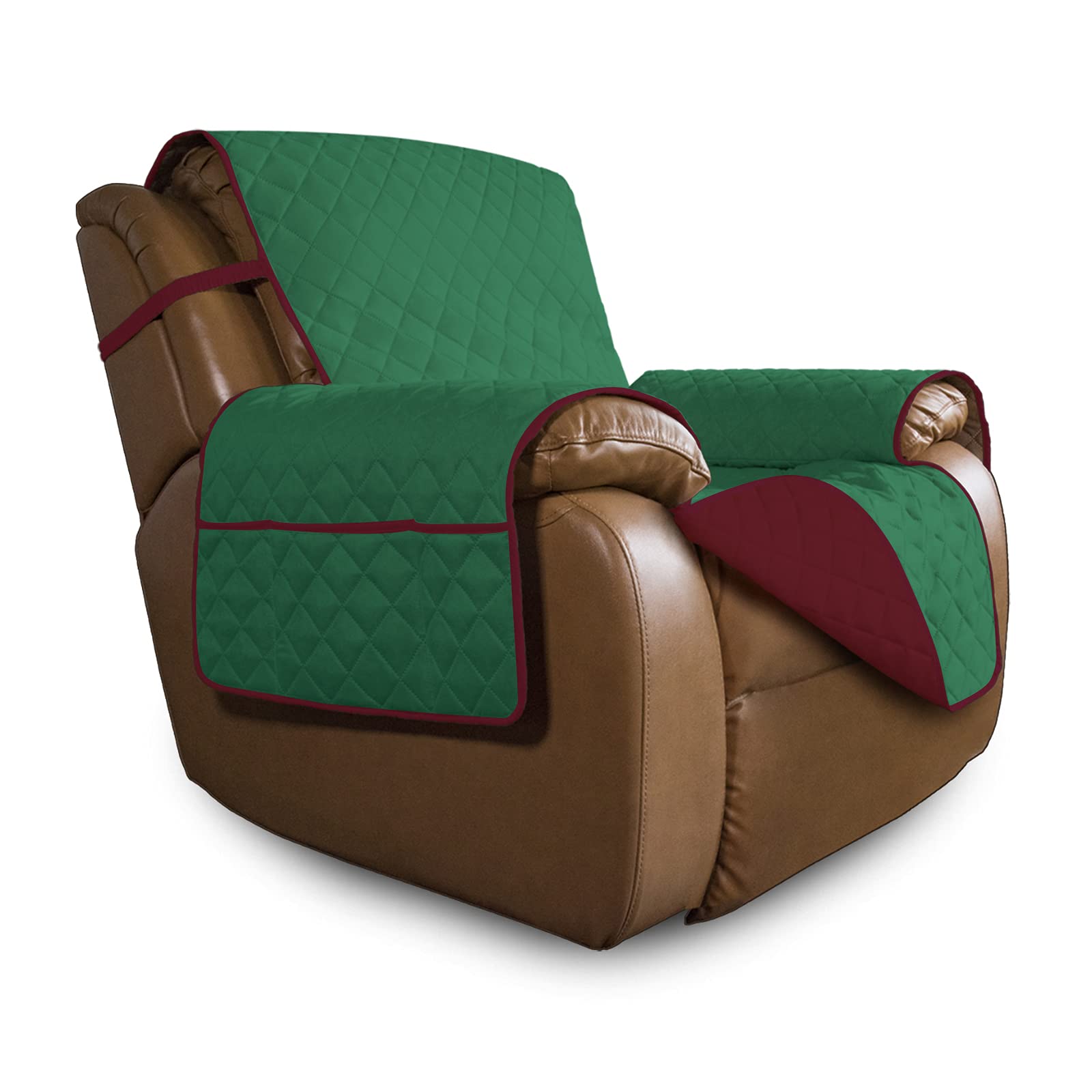 Easy-Going Oversized Recliner Chair Slipcover Reversible Sofa Cover Water Resistant Couch Cover Furniture Protector With Elastic