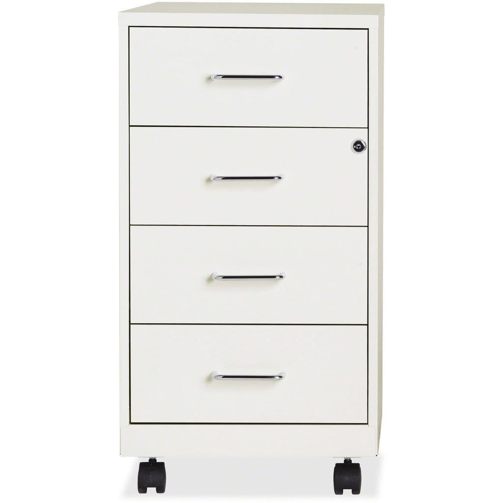 Lorell 18" 4 Drawer Steel File Cabinet in White