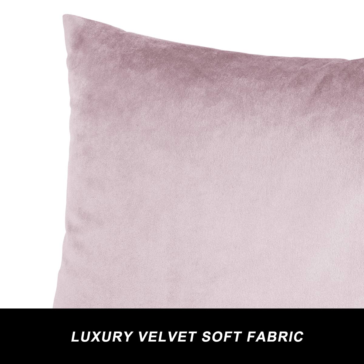 Gigizaza Decor Throw Couch Pillow Covers,Set O 2 Sweet Lilac Sofa Cushion Pillow Covers,Velvet Pillow Cases 26X26Inch