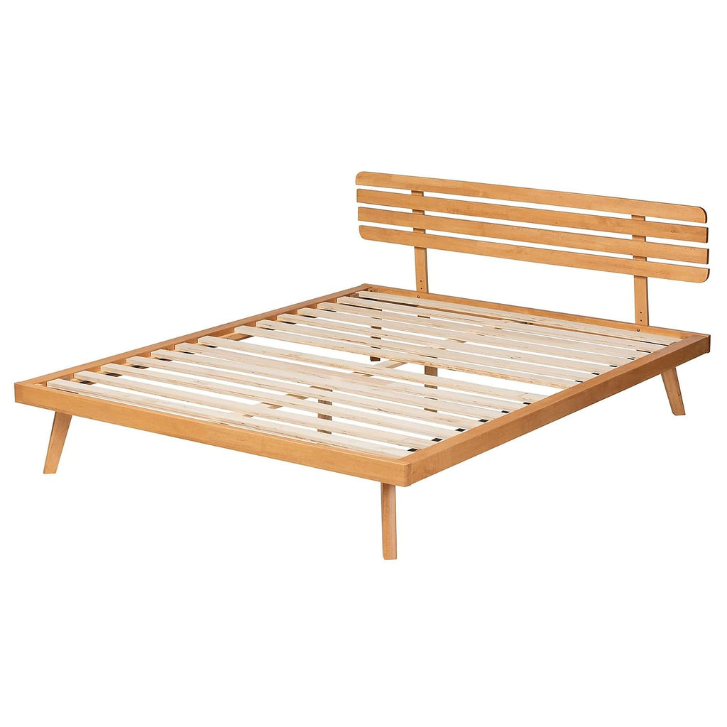 Baxton Studio Joaquin Platform Bed, Queen, Rustic Brown (235-13241-HiT)
