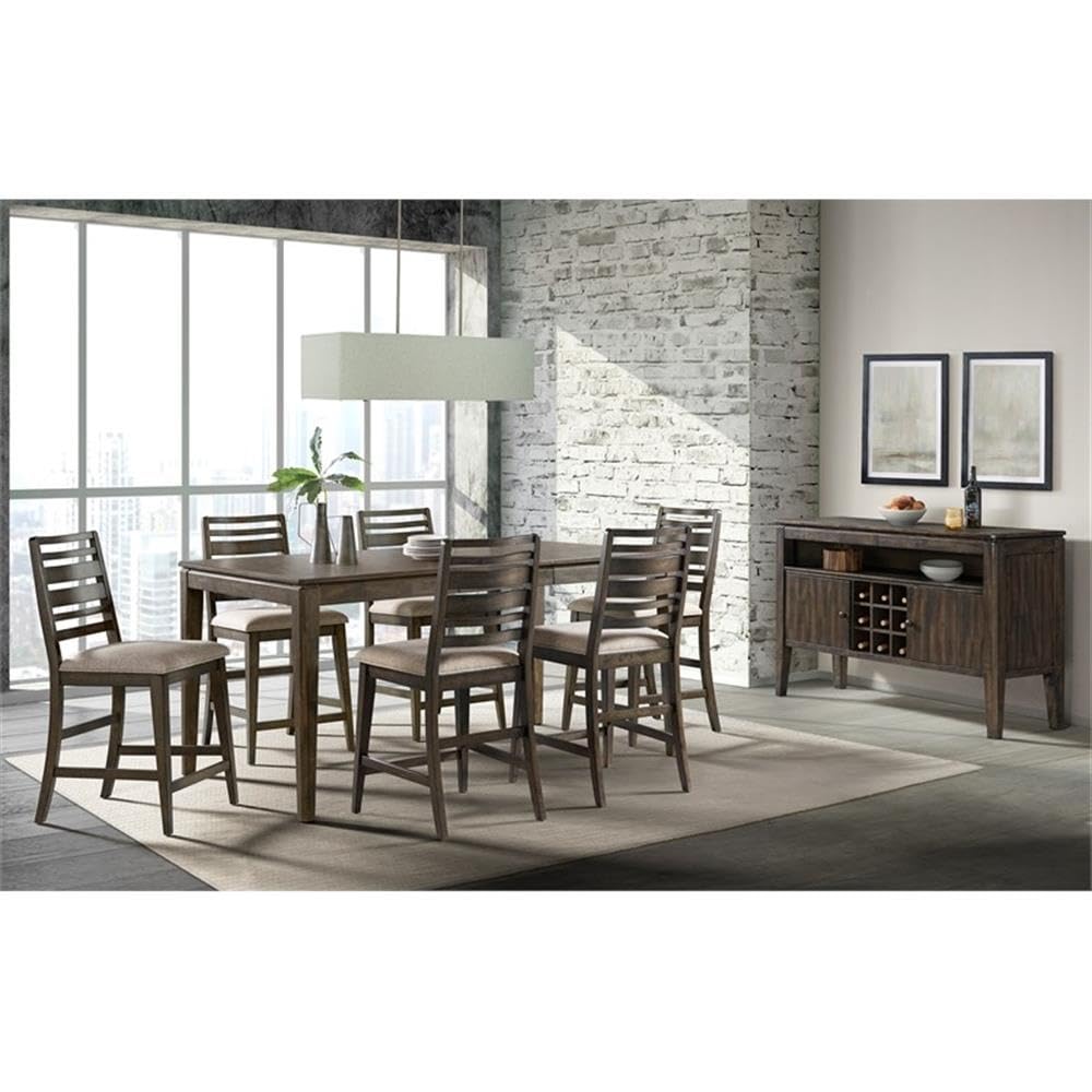 Intercon Kauai 40 x 54-72 Butterfly Leaf Counter Convertible Dining Table, Brown