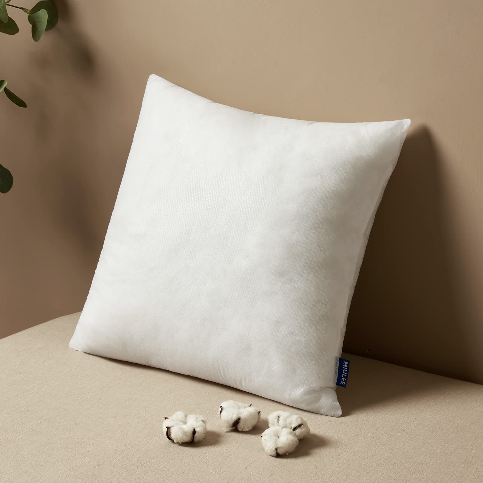 Miulee Pillow Insert 26X26 Inch, Decorative Square Throw Pillow Inserts, Premium Fluffy Pillow Forms Sham Stuffer For Sofa Couch