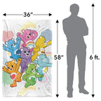 Care Bears Blanket, 36'' X 58'' Care Bears Silky Touch Super Soft Throw Blanket