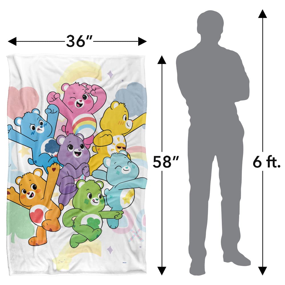 Care Bears Blanket, 36'' X 58'' Care Bears Silky Touch Super Soft Throw Blanket