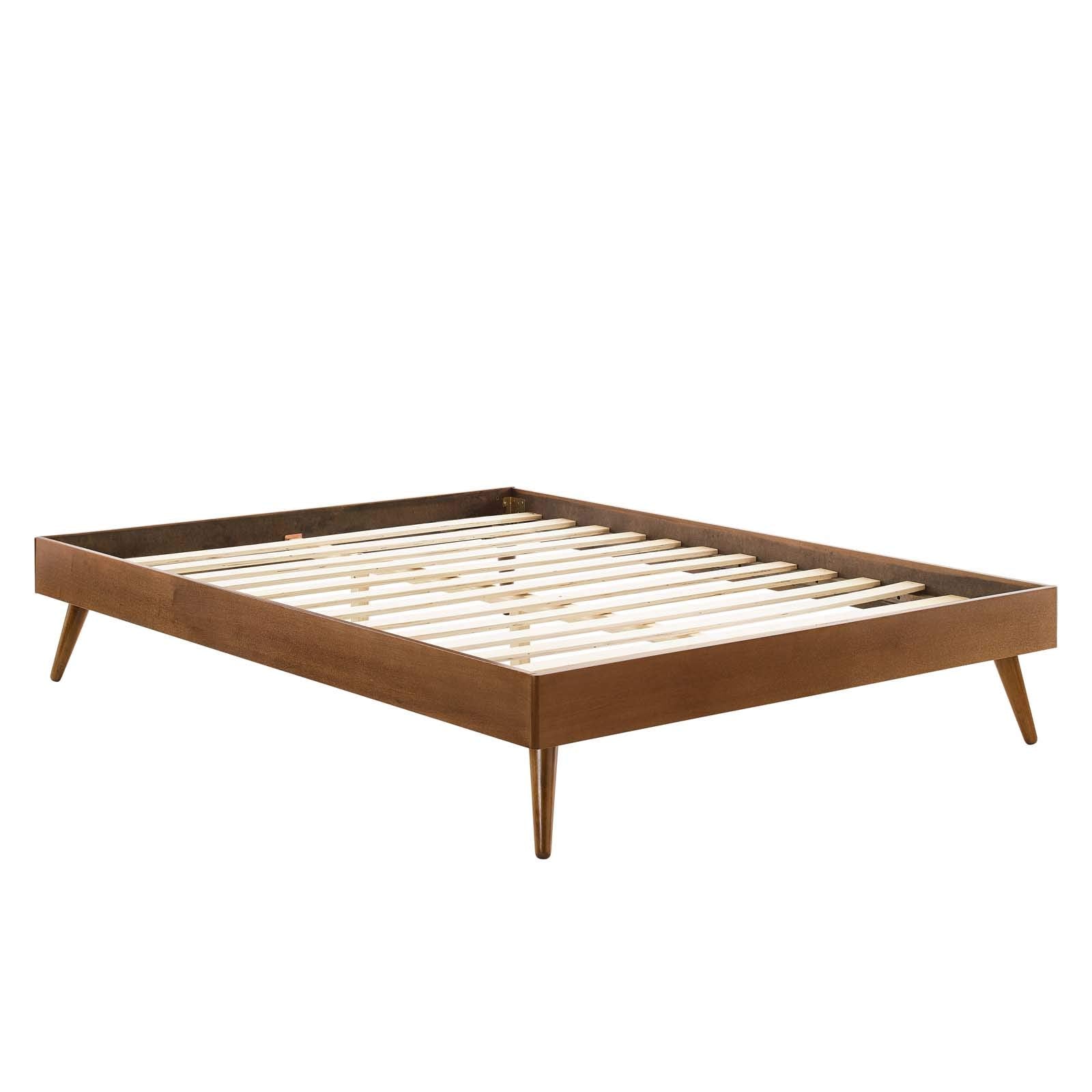Modway Margo Queen Wood Platform Bed Frame In Walnut