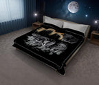 Solaron Korean Super Thick Heavy Weight Mink Blanket (Queen, 119 Wolf Black)