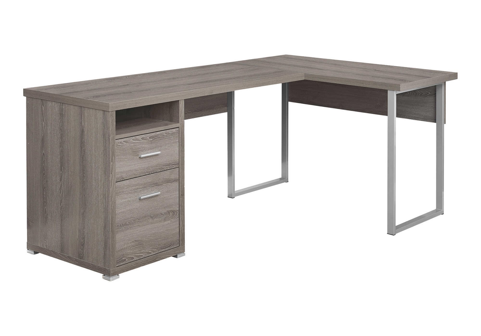 Monarch Specialties I 7255 Computer Desk, Home Office, Corner, Left, Right Set-up, Storage Drawers, 80L, L Shape, Work, Laptop, 