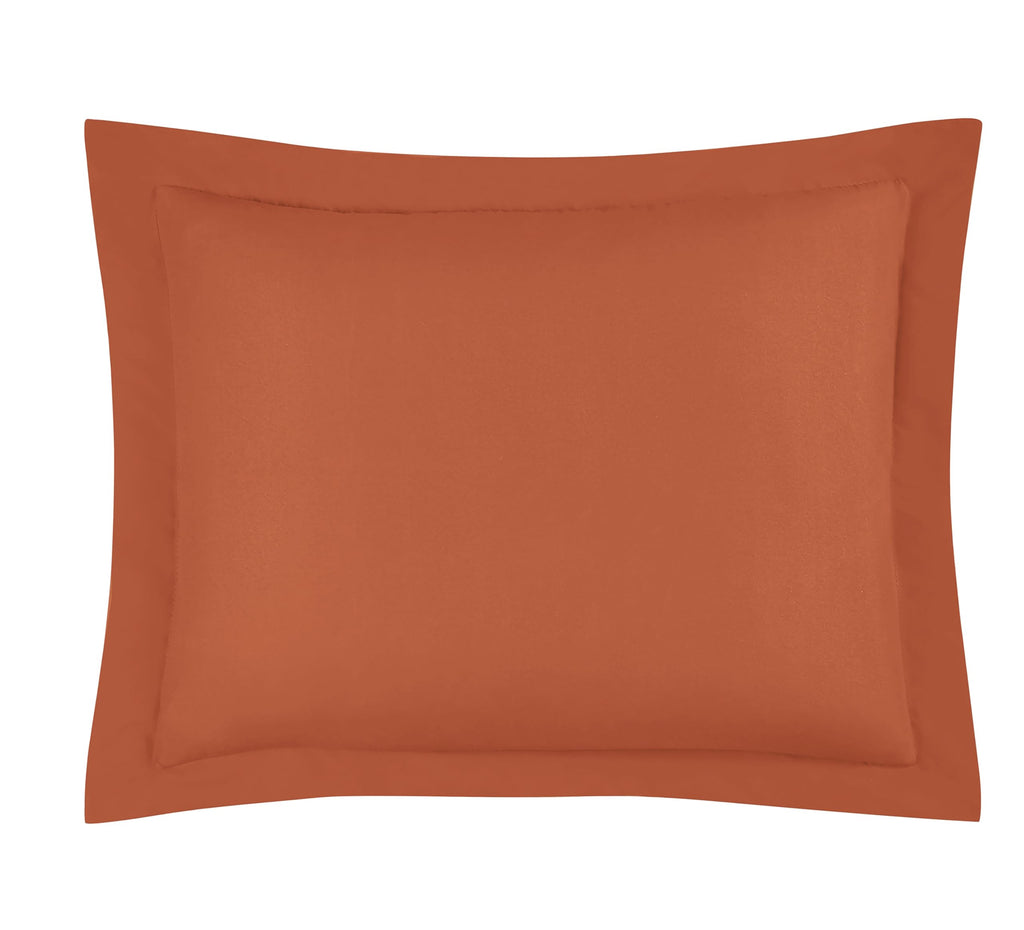 Chezmoi Collection Rust Orange Down Alternative Comforter Oversized Queen - 3-Piece Lightweight Comforter Set - All Seasons Micr