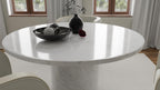 Neos Modern Furniture T0801R Dining Table, White/Gray