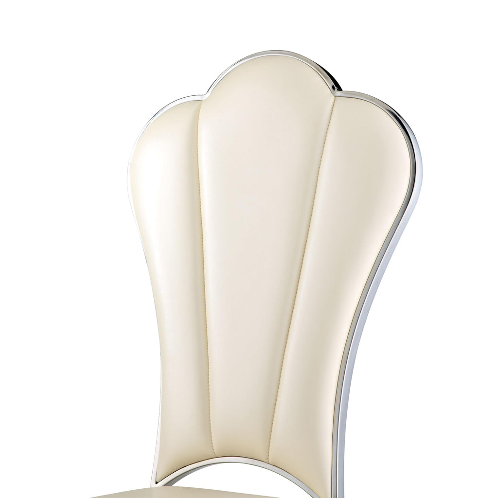 Acme Cyrene Side Chair (Set-2) in Beige