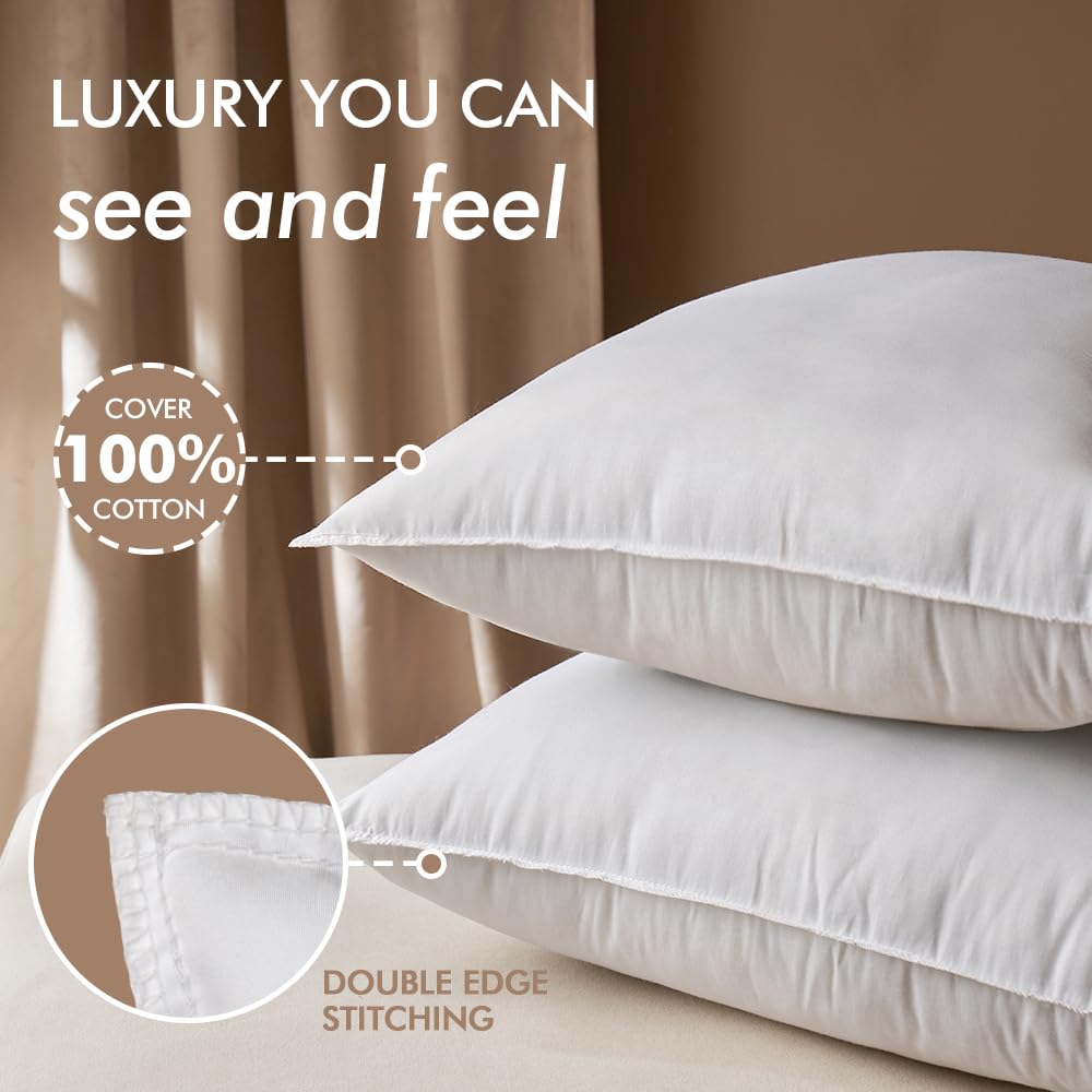 Miulee 12X20 Down Alternative Pillow Insert Decorative Throw Pillow 12 X 20 Inch Body Pillow Bed Sleeping Pillow Ultra Soft Fluf
