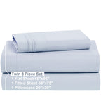 Nestl Extra Deep Pocket Fitted Sheet - 4 Piece Sheet Set - Super Deep Pocket - Ultra Deep Pocket Sheets - Deep Fitted Sheets Set - 54 X 75 Inches - Extra Deep Pocket Full Size Sheets - Ice Blue