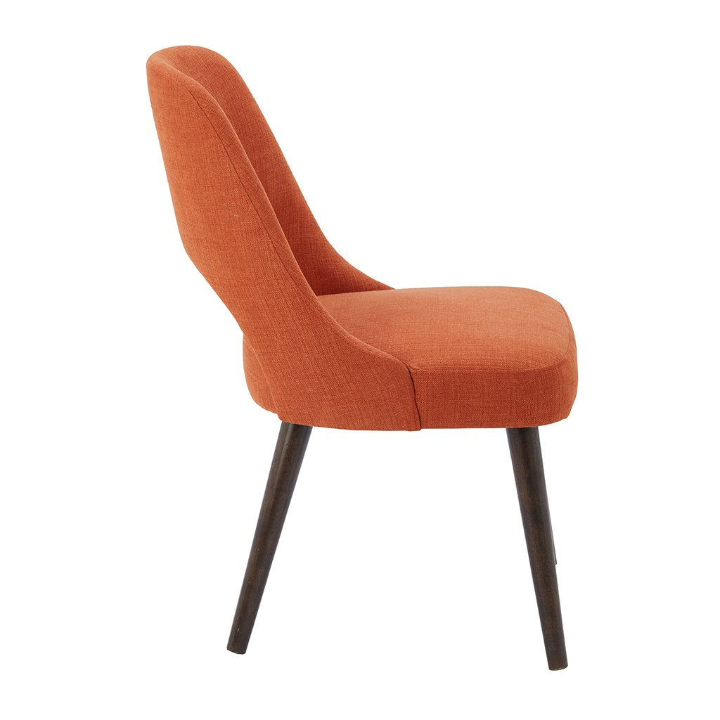 INK+IVY Dining Chair, Set of 2, Orange/Dark Brown
